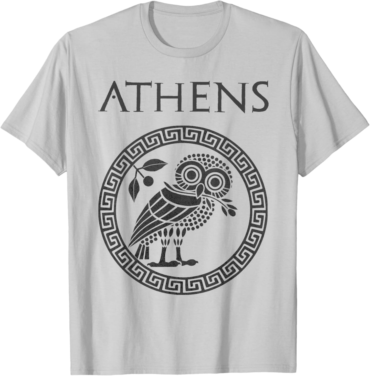 Athens Ancient Greece Athenian Owl T-Shirt - T-Shirt | Ash