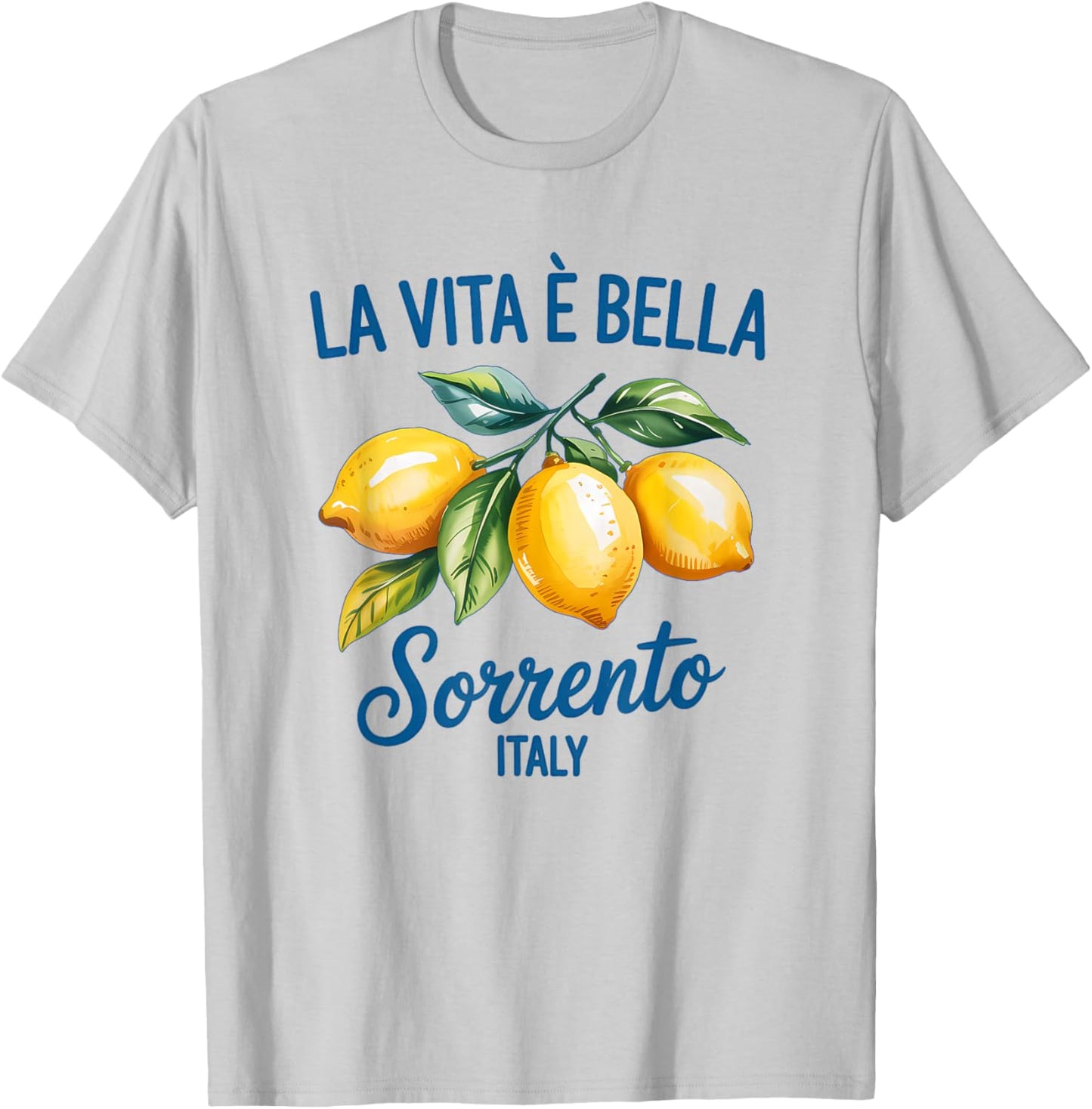 La Vita Bella Floral Blossom Italia Zitronenzweig T-Shirt - T-Shirt | Ash