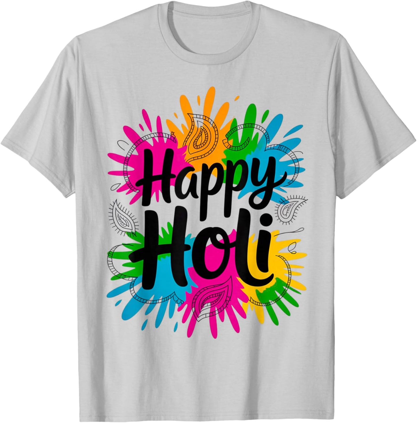 Bura NA Mano Holi Hai India Hindu Colors Happy Holi Festival T-Shirt - T-Shirt | Ash