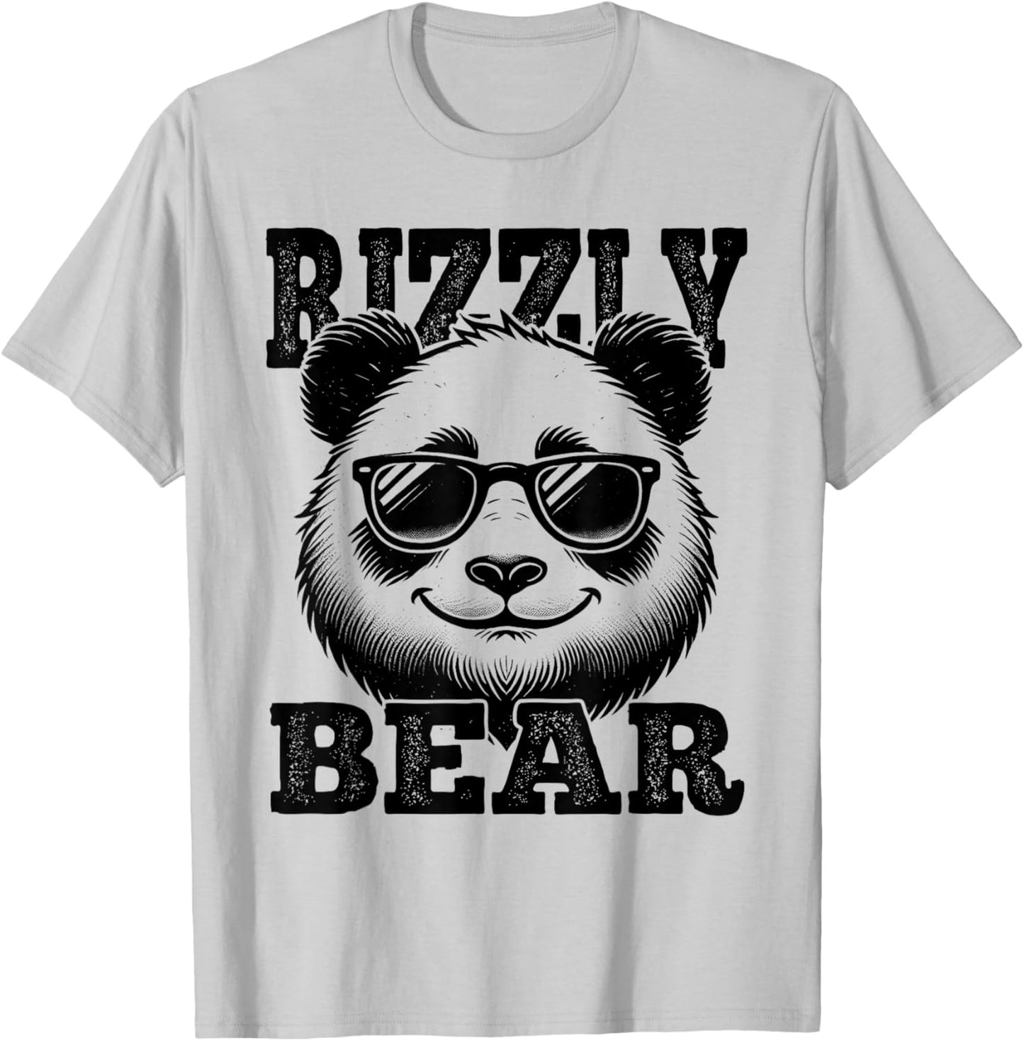 Rizzly Bear Panda Bear W Rizzler Funny Rizz T-Shirt - T-Shirt | Ash