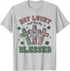 Not Lucky Simply Blessed St Patricks Day Faith Christian T-Shirt - T-Shirt | Ash