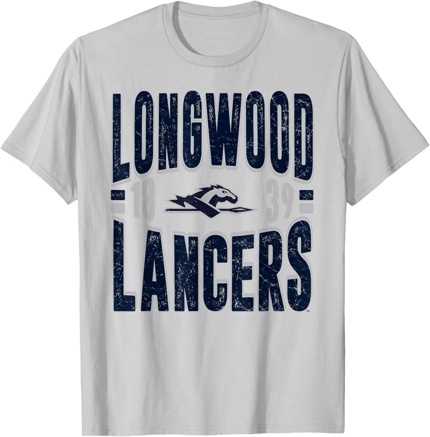 Longwood Lancers Vintage 90's Retro White T-Shirt - T-Shirt | Ash