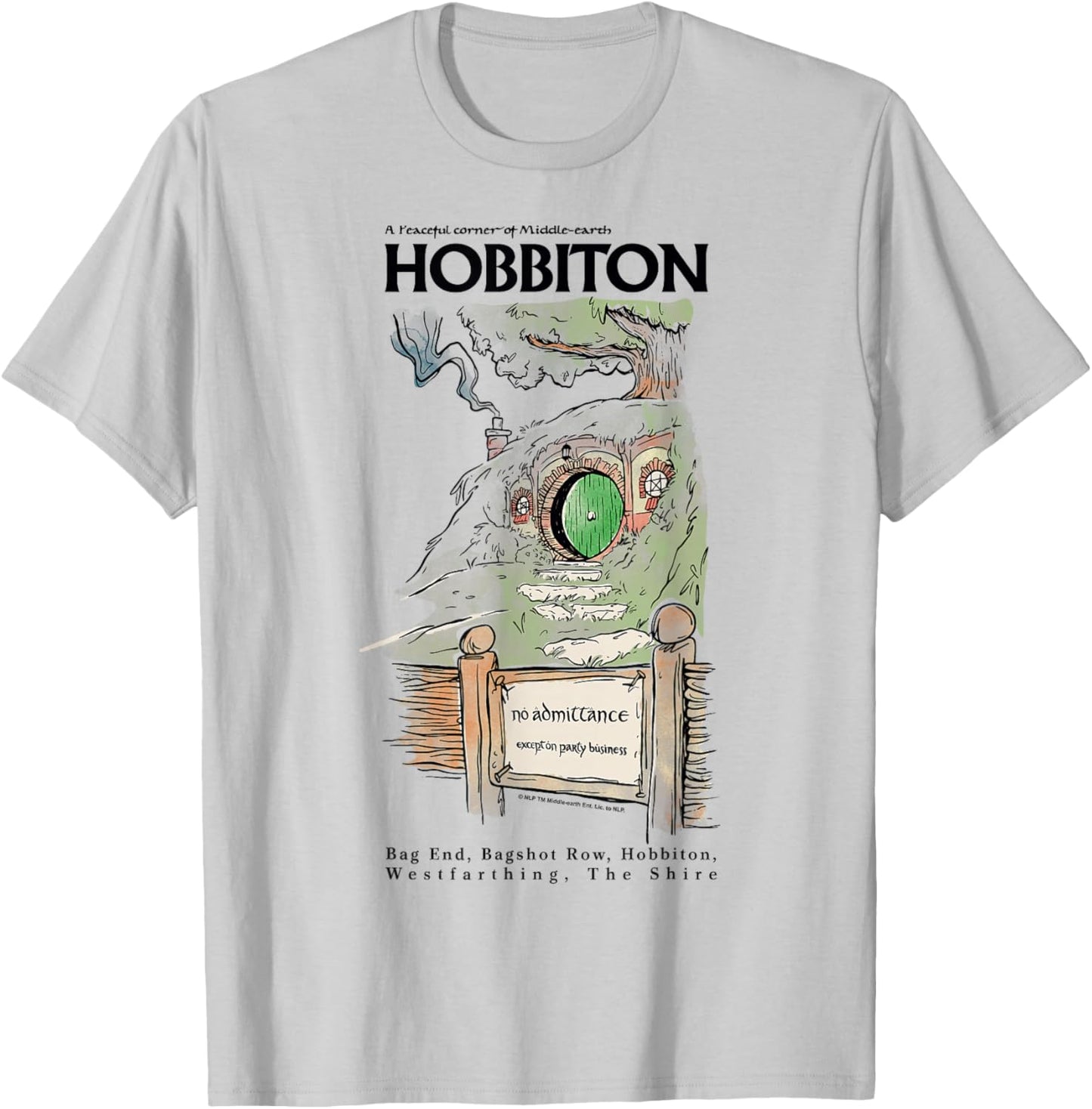 The Lord of the Rings A Peaceful Corner of Middle Earth T-Shirt - T-Shirt | Ash