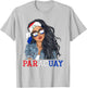Paraguayan Woman Products Flag Uniform Heritage Paraguay T-Shirt - T-Shirt | Ash
