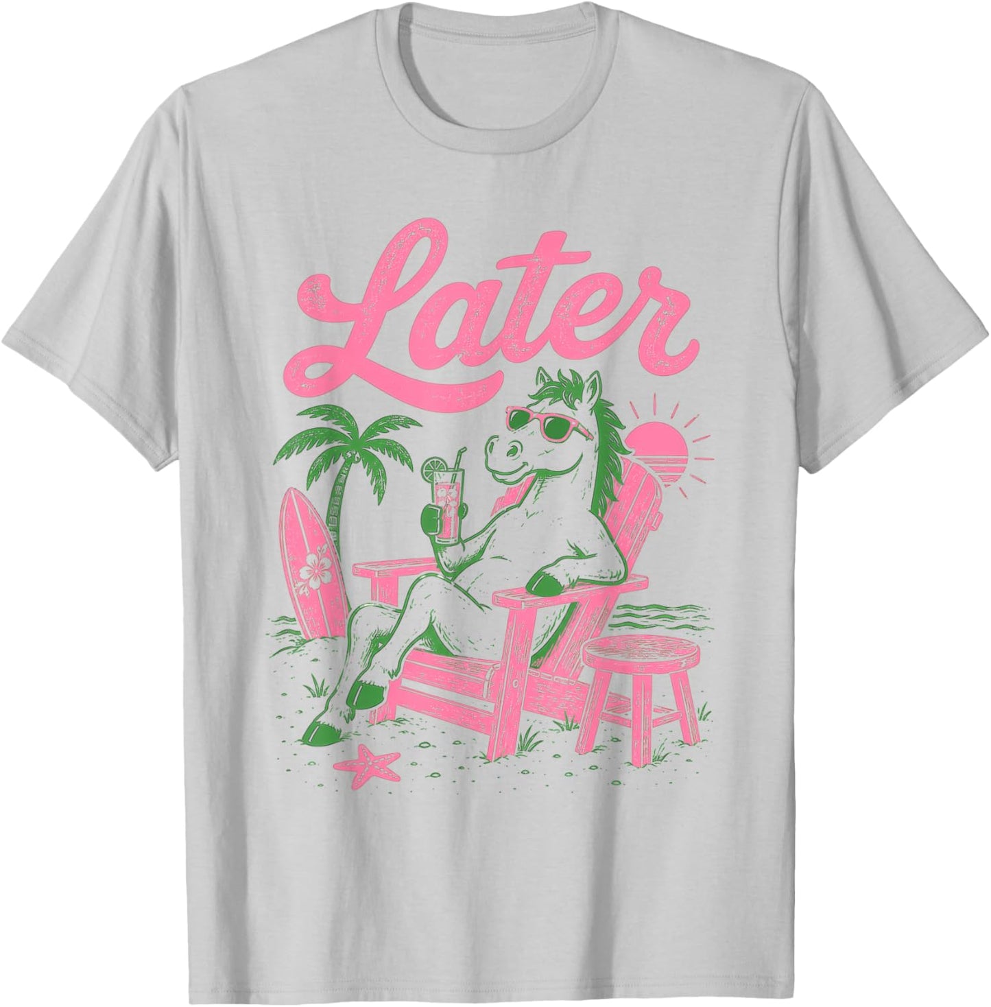 Horse School's Out for Summer Teacher Student Men Women T-Shirt - T-Shirt | Ash