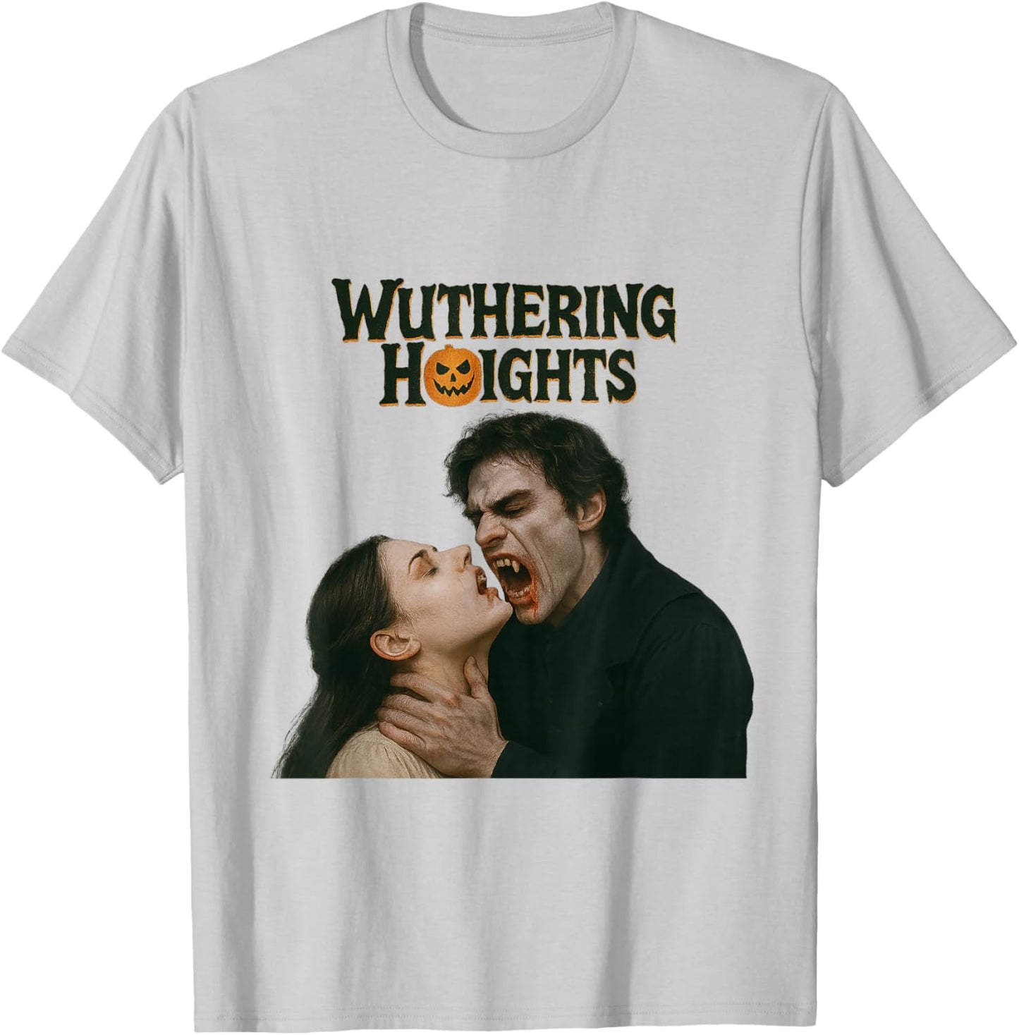 Wuthering Heights Gothic Vampire Halloween Haunt Parody T-Shirt - T-Shirt | Ash