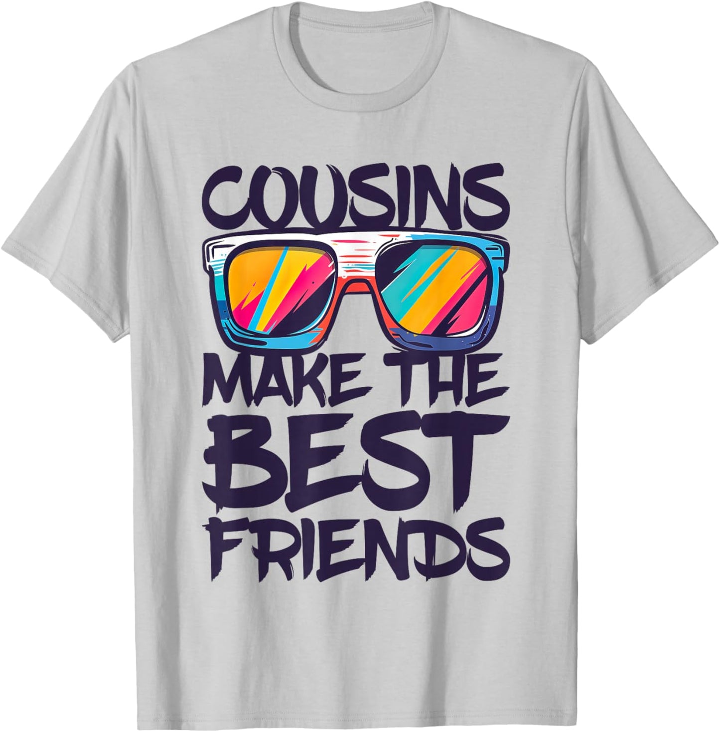 Cousins Make The Best Friends Shirt Boy Girl Cousin Crew T-Shirt - T-Shirt | Ash