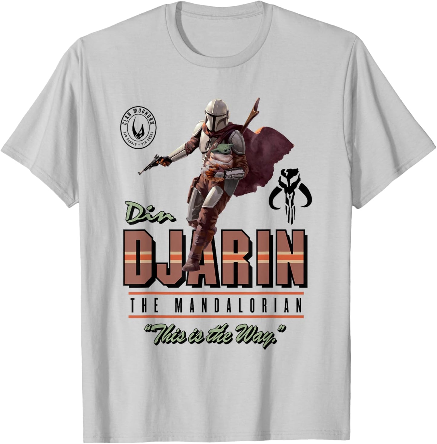 Star Wars The Mandalorian Din Djarin This Is The Way T-Shirt - T-Shirt | Ash