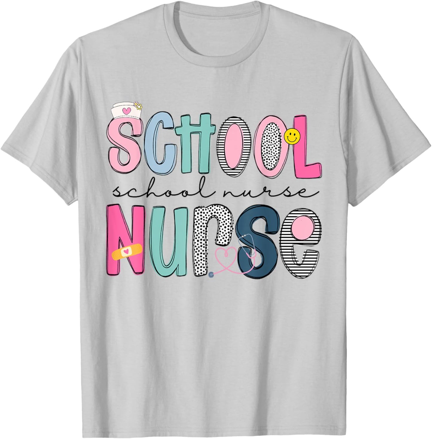 School Nurse Appreciation Day for Best Nurses Back to School T-Shirt - T-Shirt | Ash
