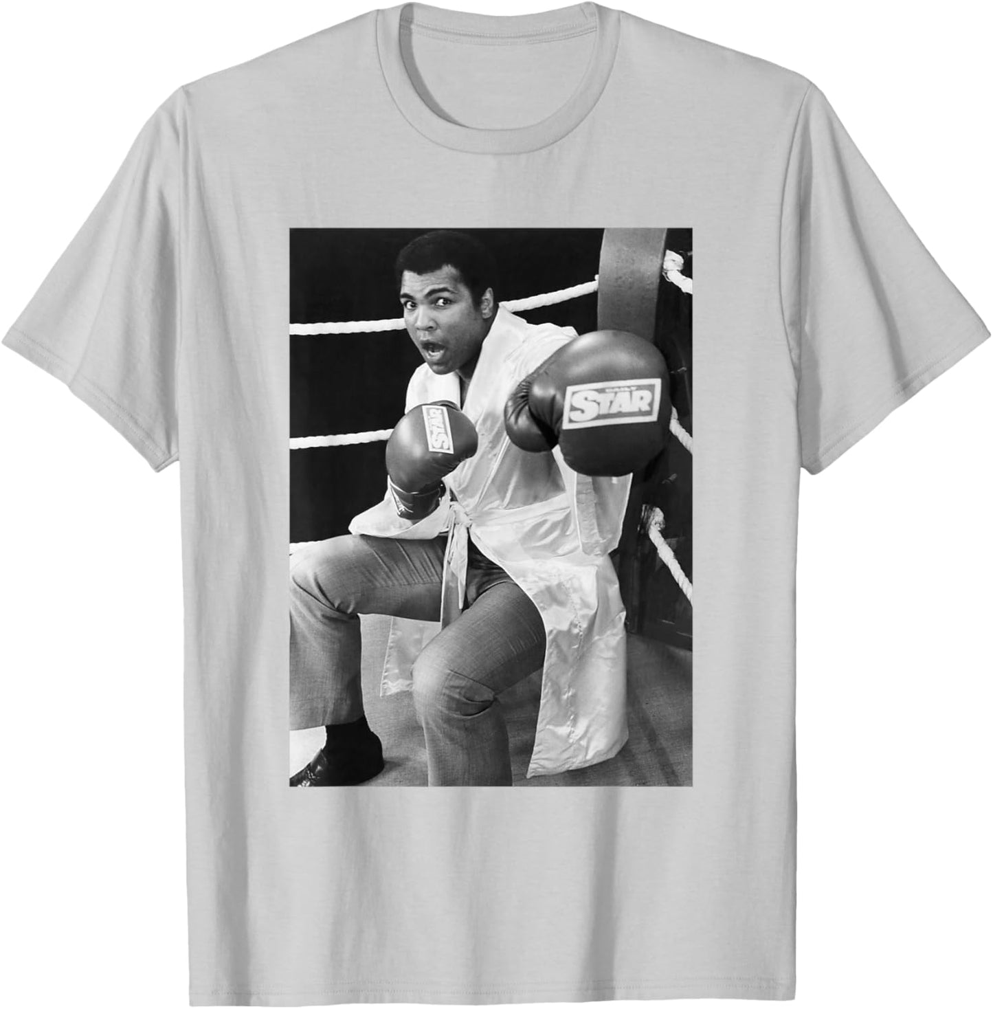Boxhandschuhe Muhammad Ali Sparring Pose Promo 1981 T-Shirt - T-Shirt | Ash