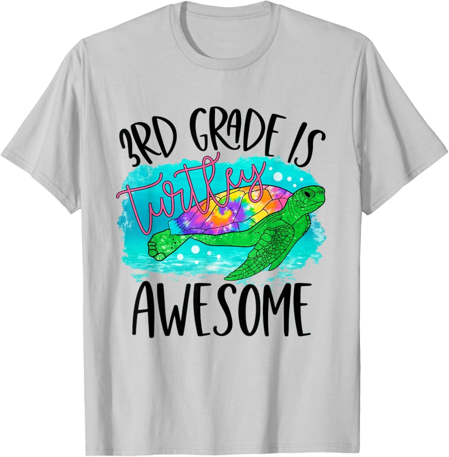 3rd Grade is Turtley Awesome Back To School Boys Girls Kids T-Shirt - T-Shirt | Ash
