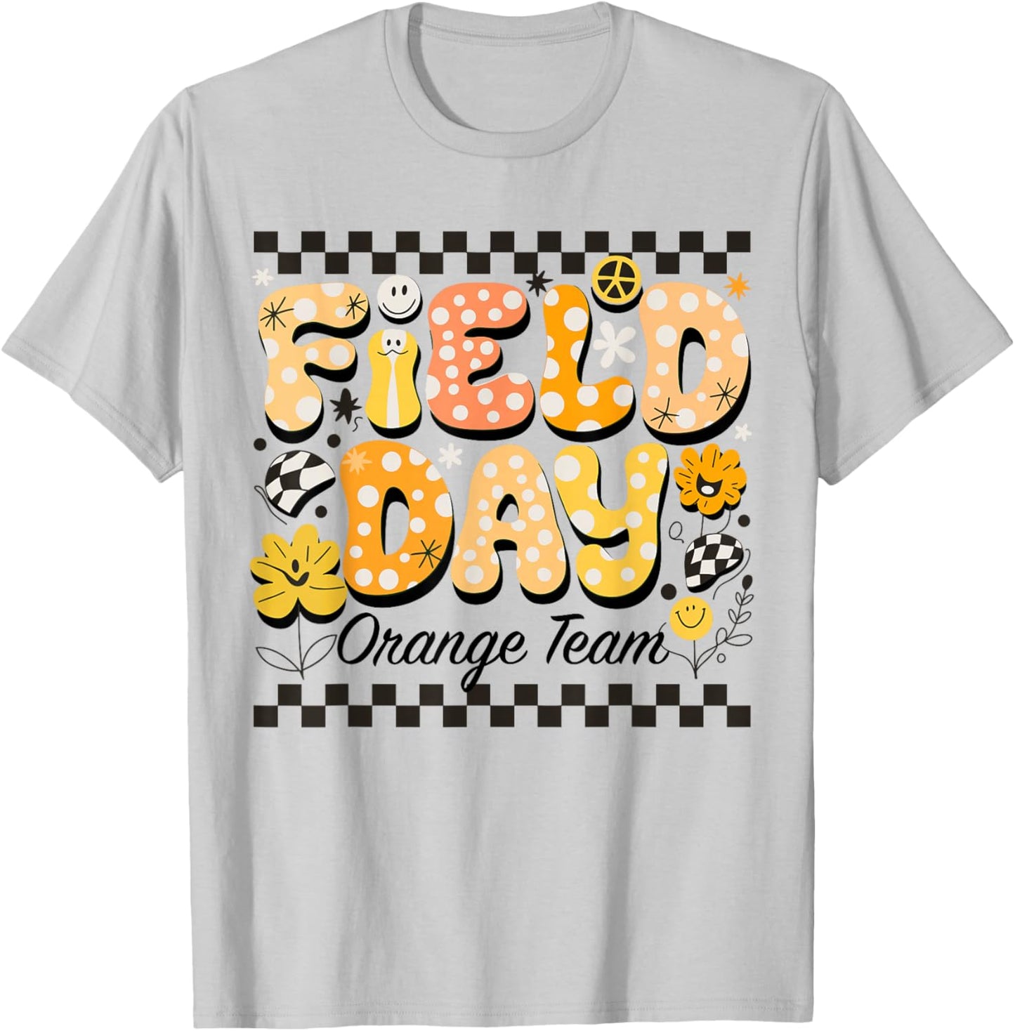 Field Day Orange Team Color Field Trip Team Game Competition T-Shirt - T-Shirt | Ash