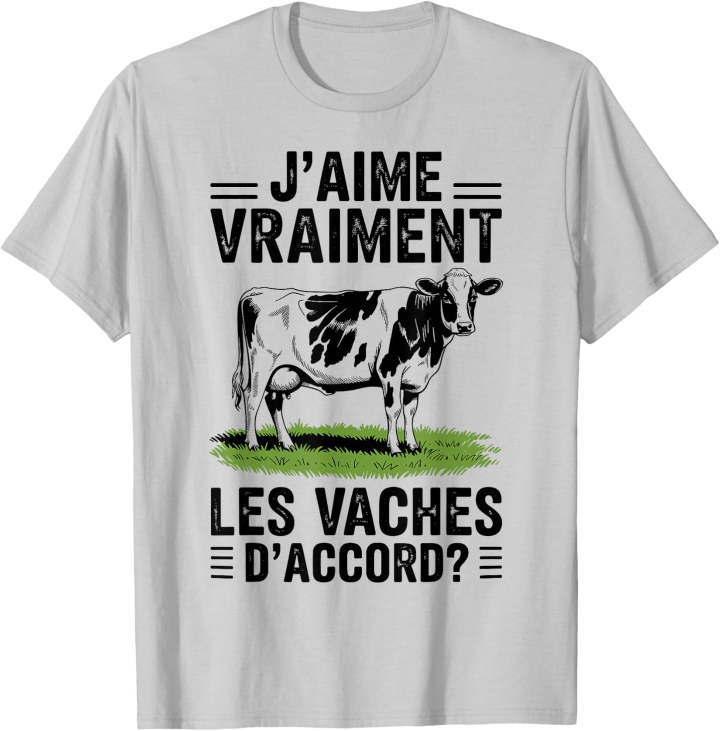 Cow Boy Girl Child "J'aime les Vaches " Motif " Je aime les Vaches T-Shirt - T-Shirt | Ash