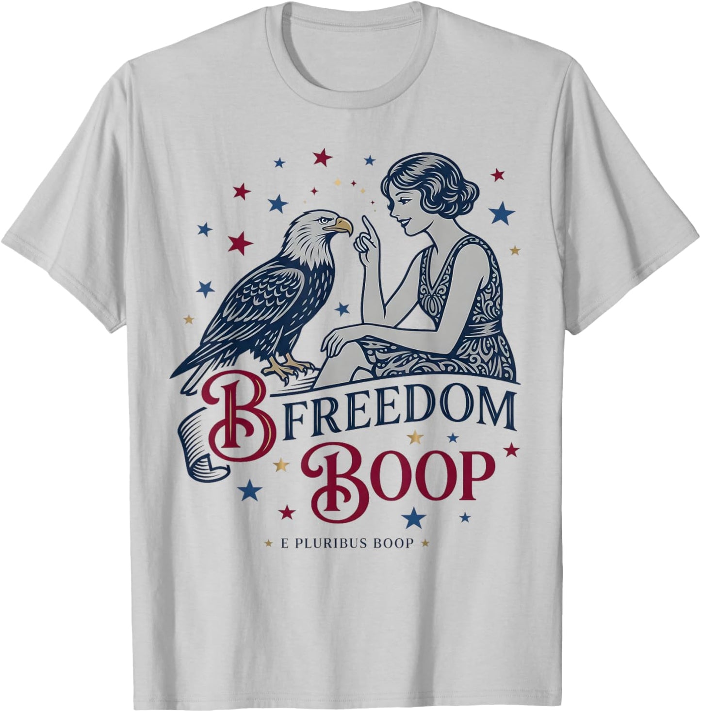 Vintage 4th of July T-Shirt - T-Shirt | Ash
