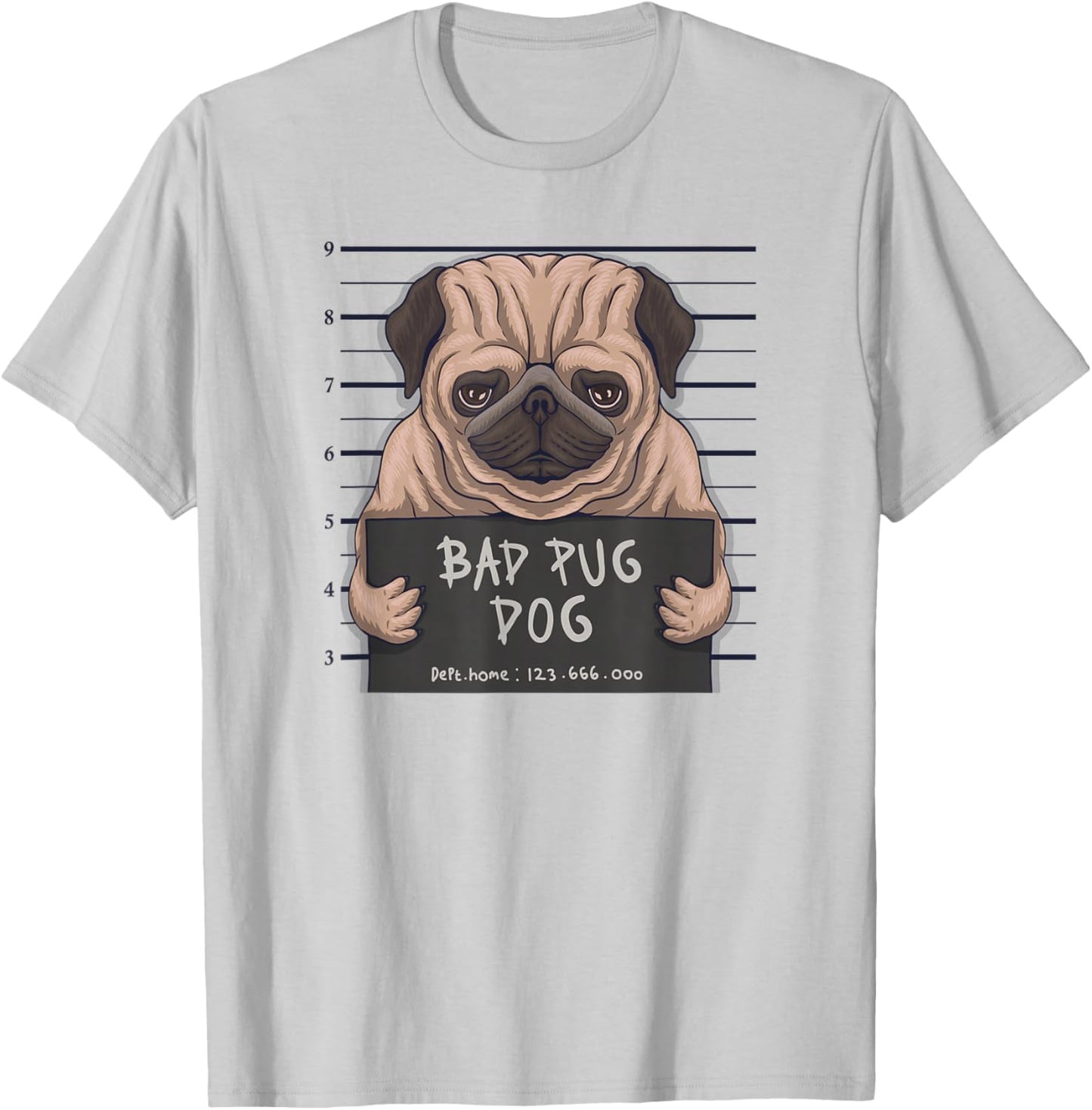 Bad Carlin Cadeau pour Les Amoureux des carlins T-Shirt - T-Shirt | Ash
