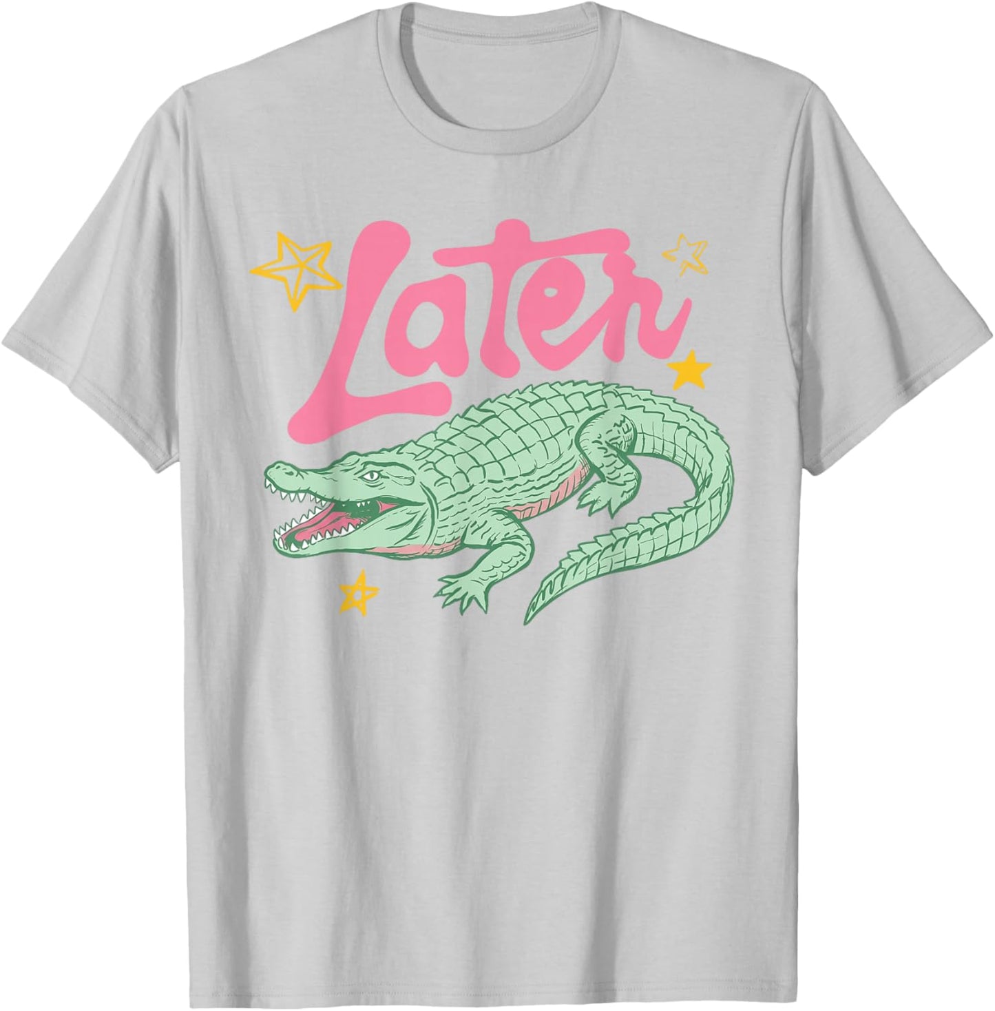 Later Gator Funny Alligator Preppy Last Day Teachers Kids T-Shirt - T-Shirt | Ash