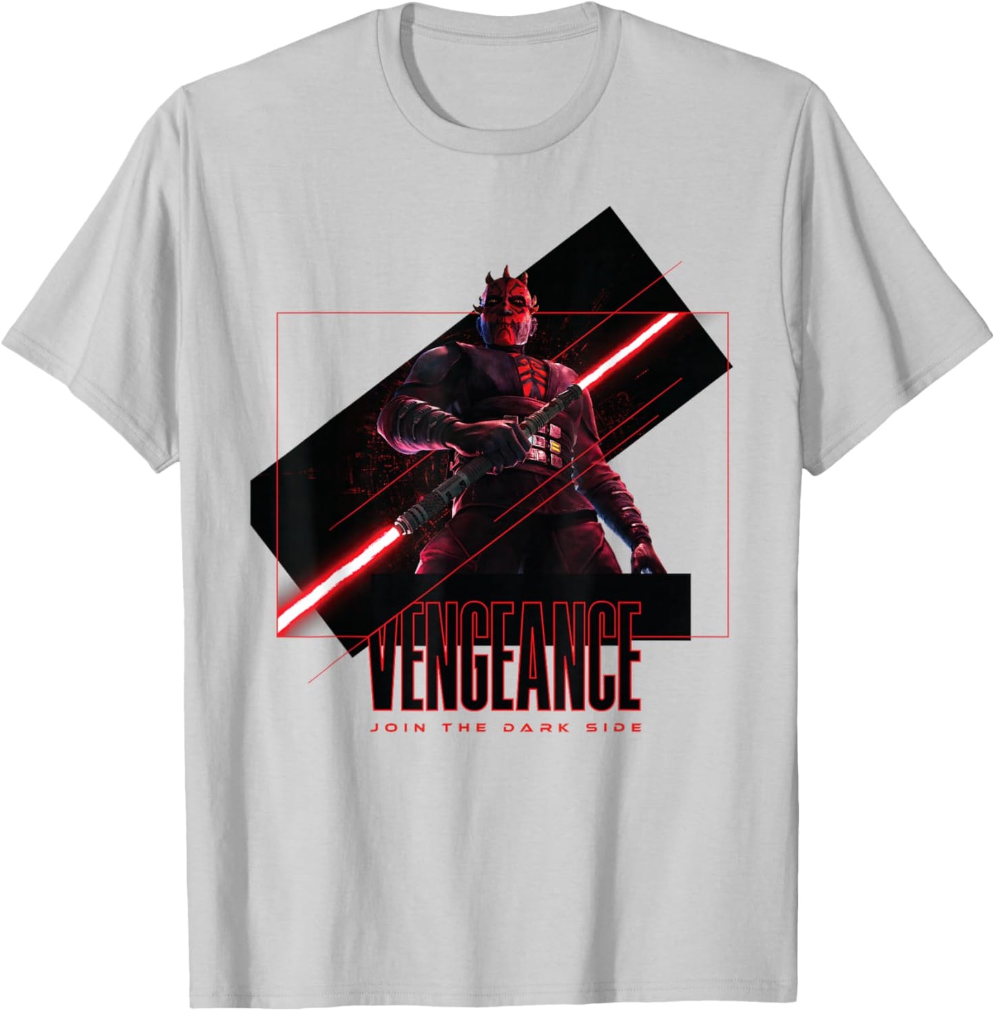 Star Wars Maul Shadow Lord Vengeance Join The Dark Side T-Shirt - T-Shirt | Ash