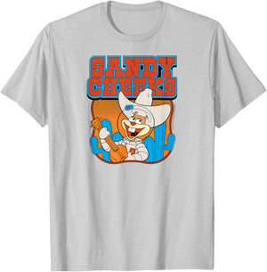 Spongebob Squarepants - Sandy Cheeks - Western T-Shirt - T-Shirt | Ash
