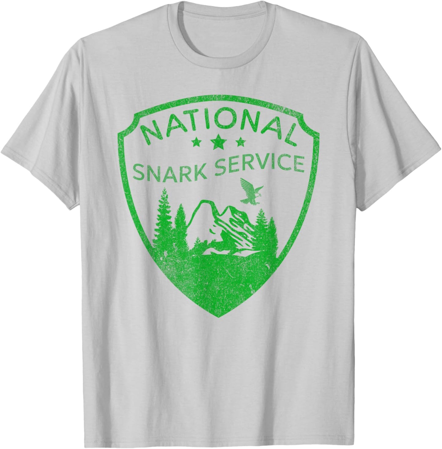 NATIONAL SNARK SERVICE Sarcasm Parks Logo Snarky Sarcastic T-Shirt - T-Shirt | Ash