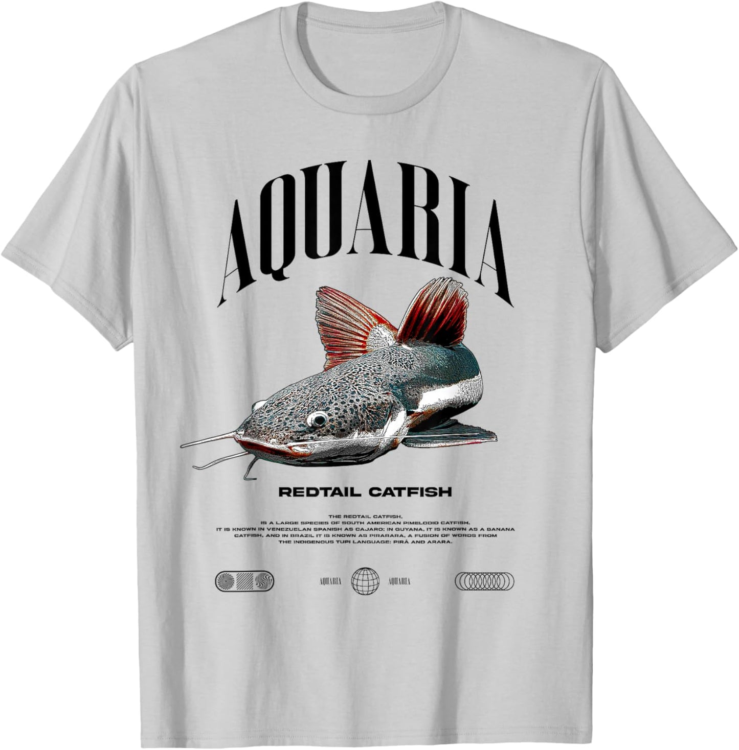 Redtailed Catfish Water Change Monster Fish T-Shirt - T-Shirt | Ash