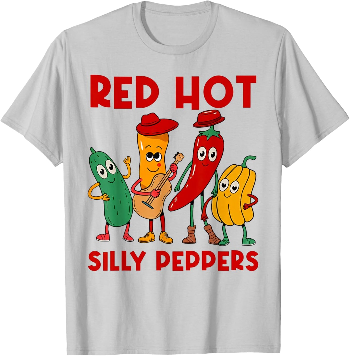 Red Hot Silly Peppers T-Shirt - T-Shirt | Ash