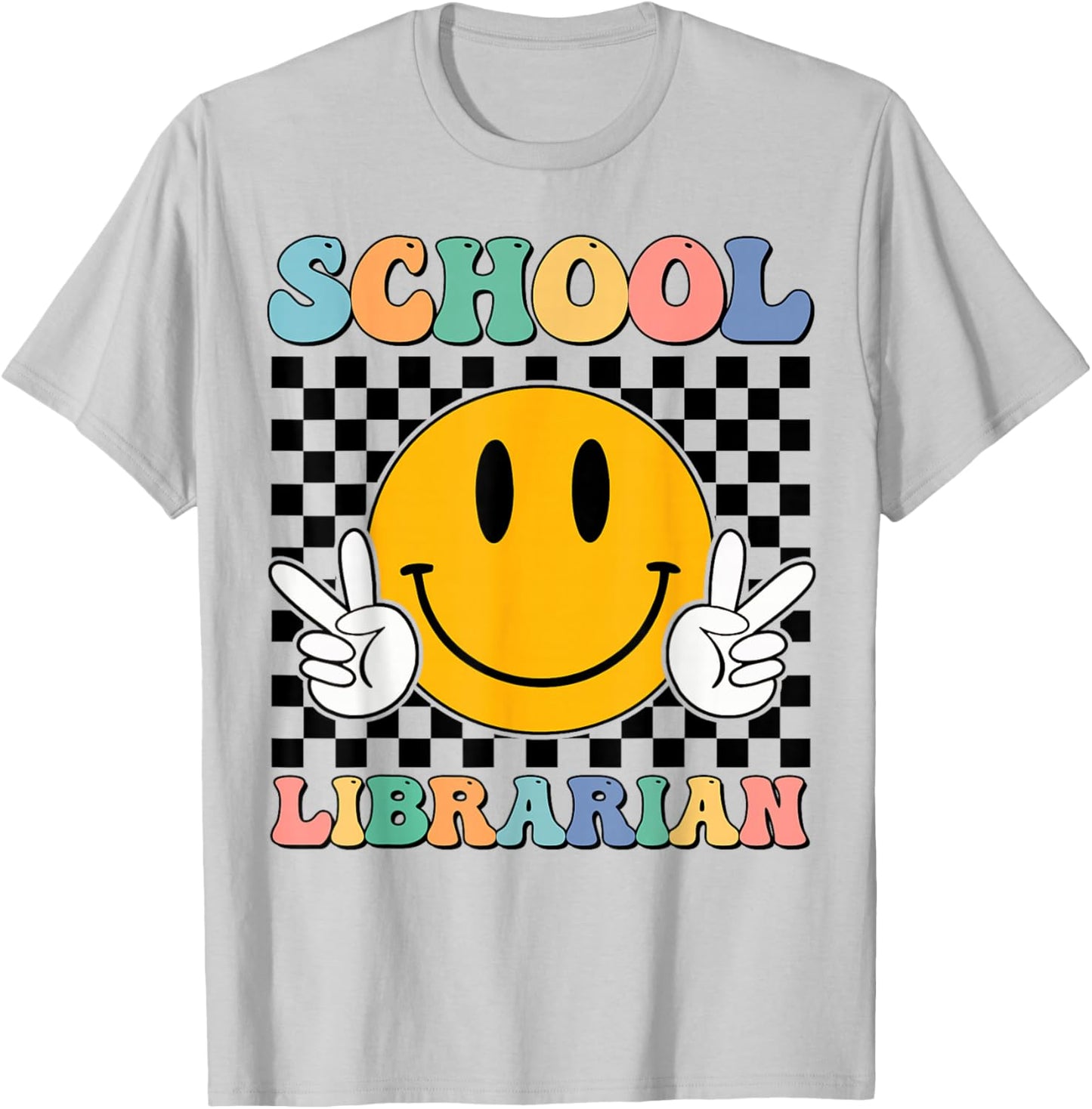School Librarian Shirt Men Women School Library Book Lover T-Shirt - T-Shirt | Ash
