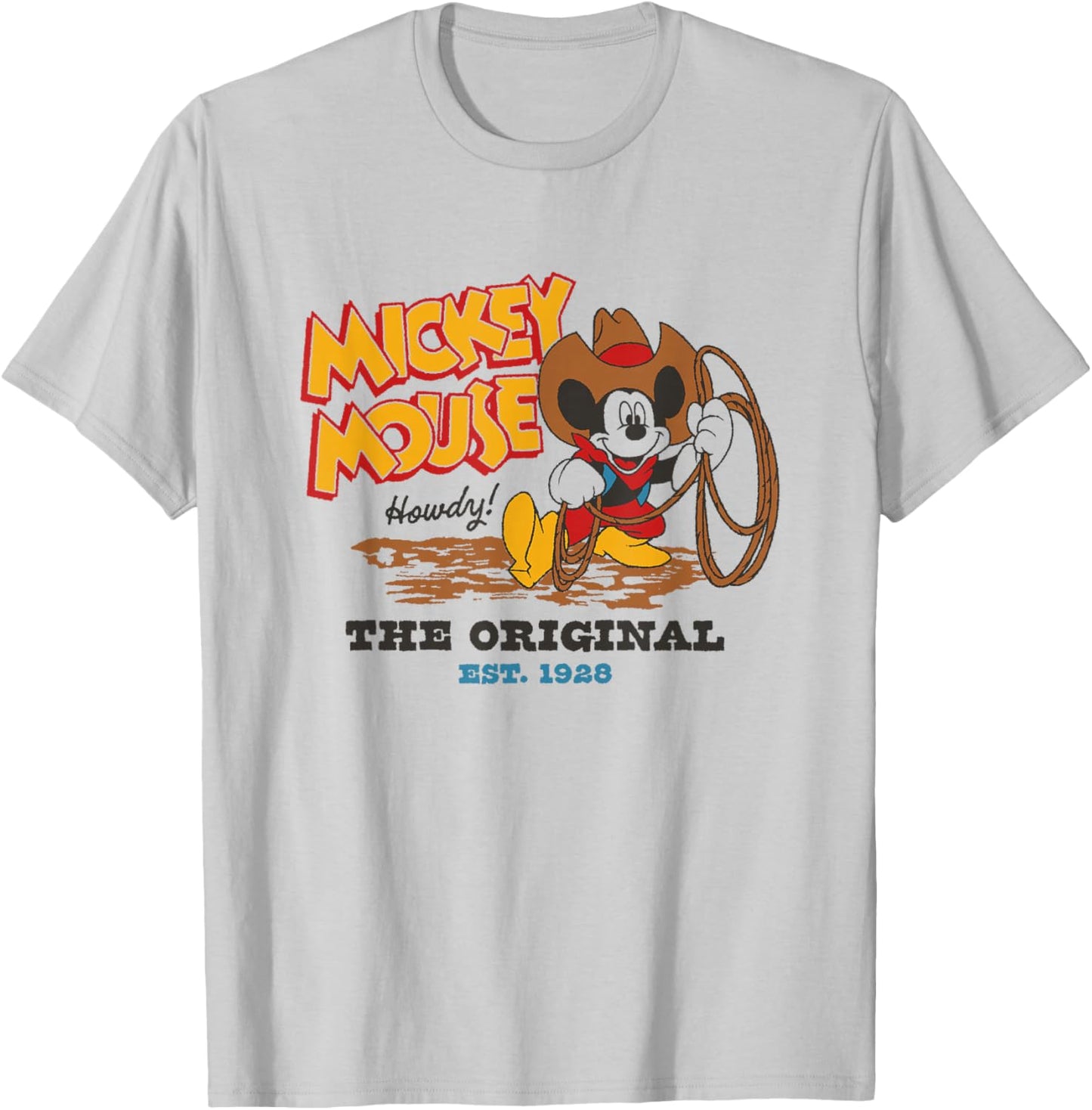 Disney Mickey And Friends Mickey Mouse The Original Retro T-Shirt - T-Shirt | Ash