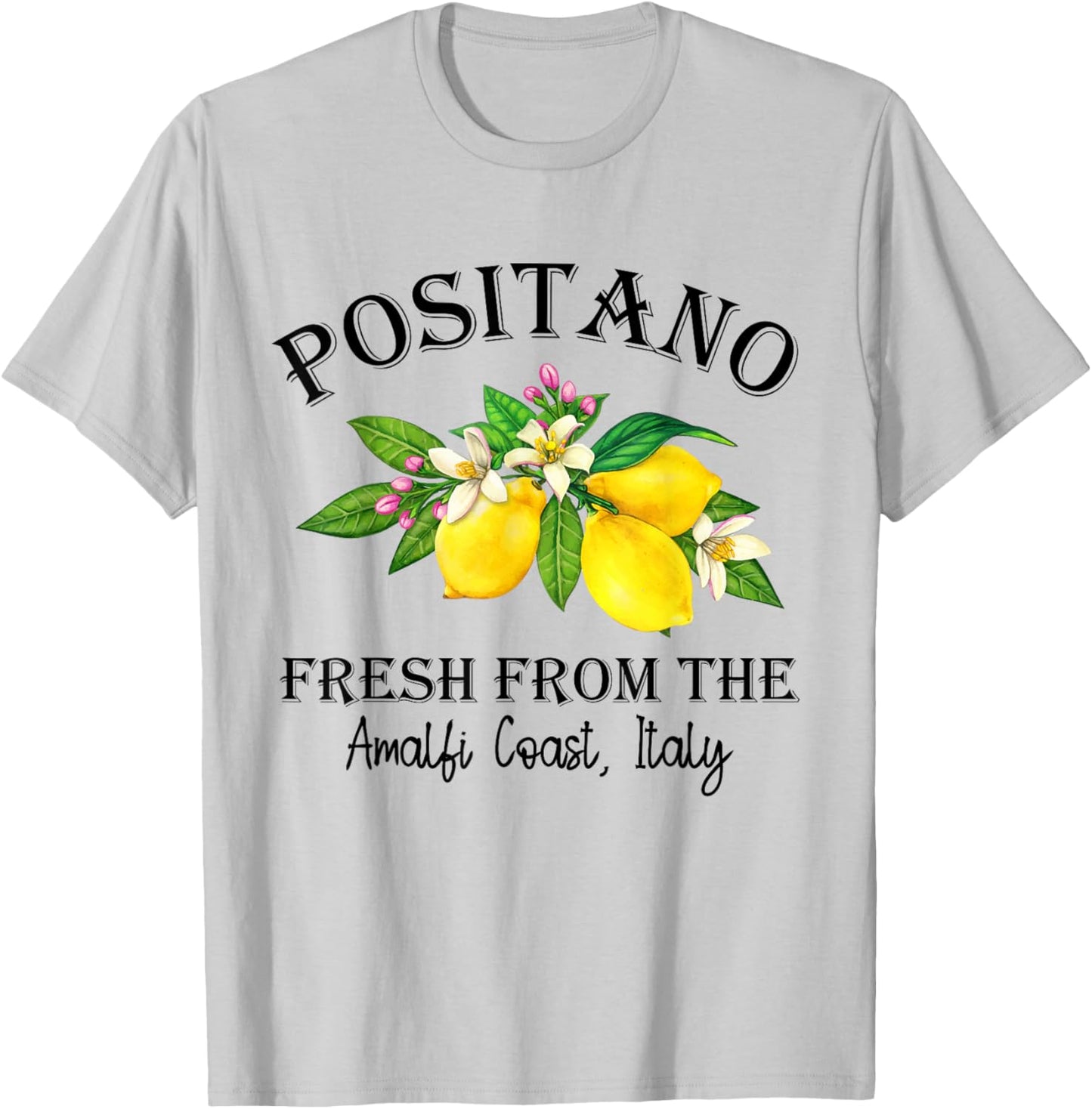 Positano Lemon Amalfi Coast Italy T-Shirt - T-Shirt | Ash