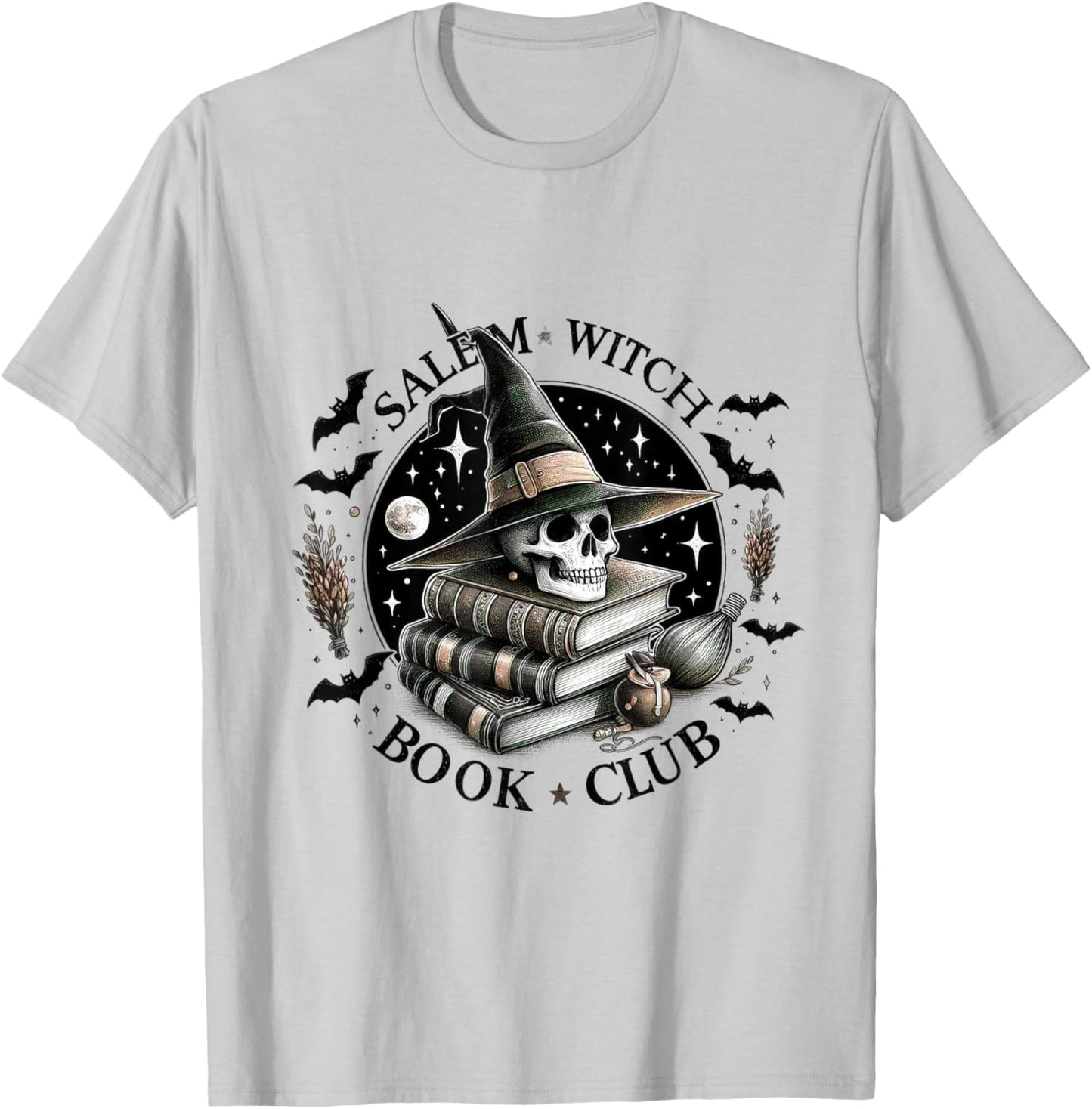 Salem Witch Book Club Halloween Party Costume Girl T-Shirt - T-Shirt | Ash