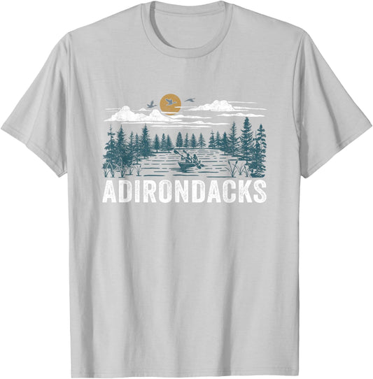 Adirondacks New York T-Shirt - T-Shirt | Ash