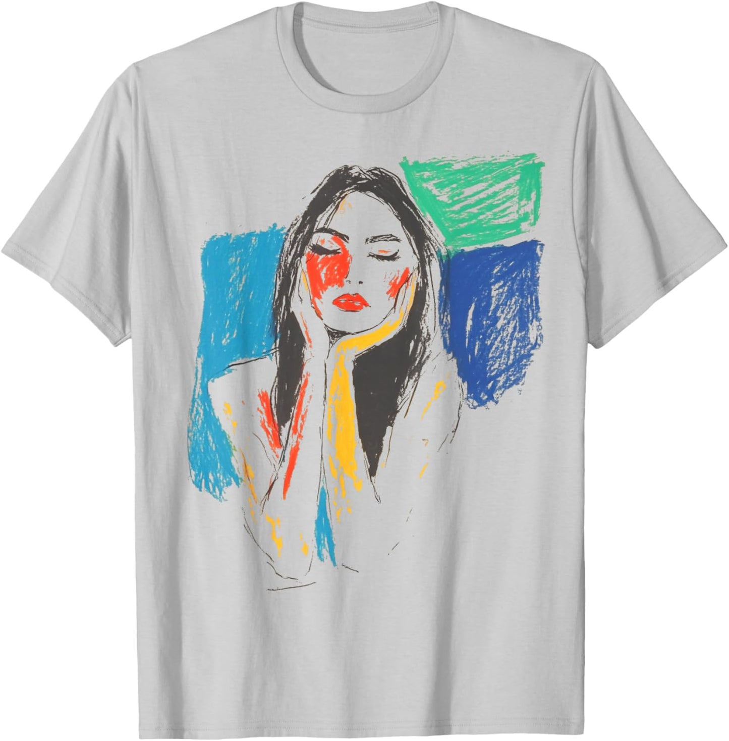 Colorful Abstract Graffiti Art Women's Graphic T-Shirt - T-Shirt | Ash