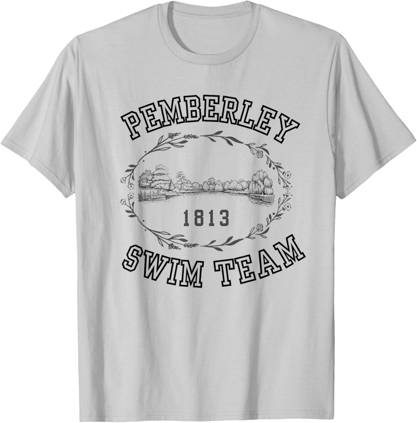 Jane Austen Funny Pemberley Swim Team T-Shirt - T-Shirt | Ash