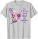 I Can Do All Things Through Christ Pretty Butterfly T-Shirt - T-Shirt | Ash