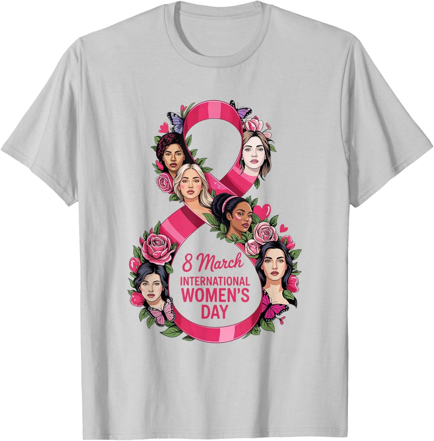 International Women's Day 2026 8 March T-Shirt - T-Shirt | Ash