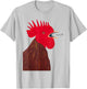 Angry - Chicken Fuck Howling Yelling Art Rooster Painting T-Shirt - T-Shirt | Ash