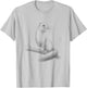 Vintage Weasel Sketch Design T-Shirt - T-Shirt | Ash