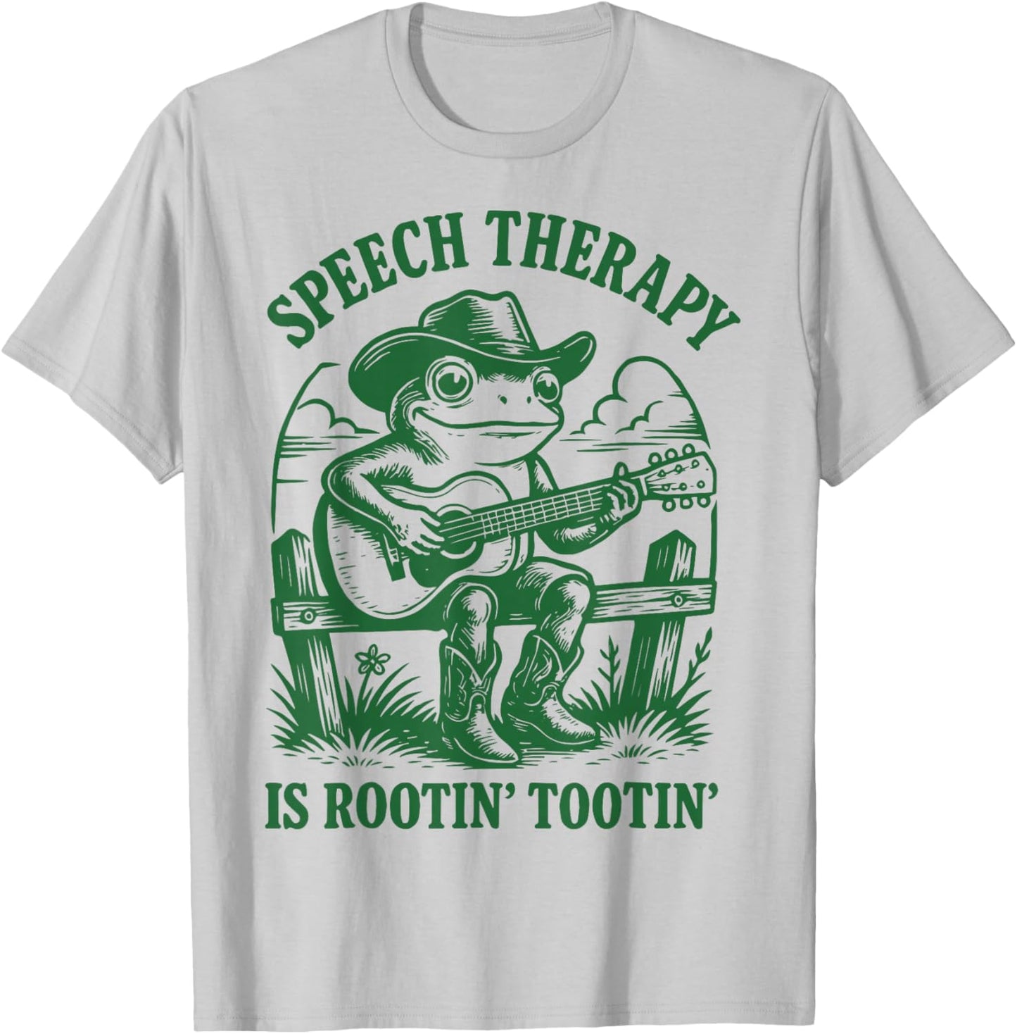 Speech Therapy is Rootin' Tootin' T-Shirt - T-Shirt | Ash