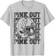 Pink Out Breast Cancer Awareness Football Mom Girls T-Shirt - T-Shirt | Ash