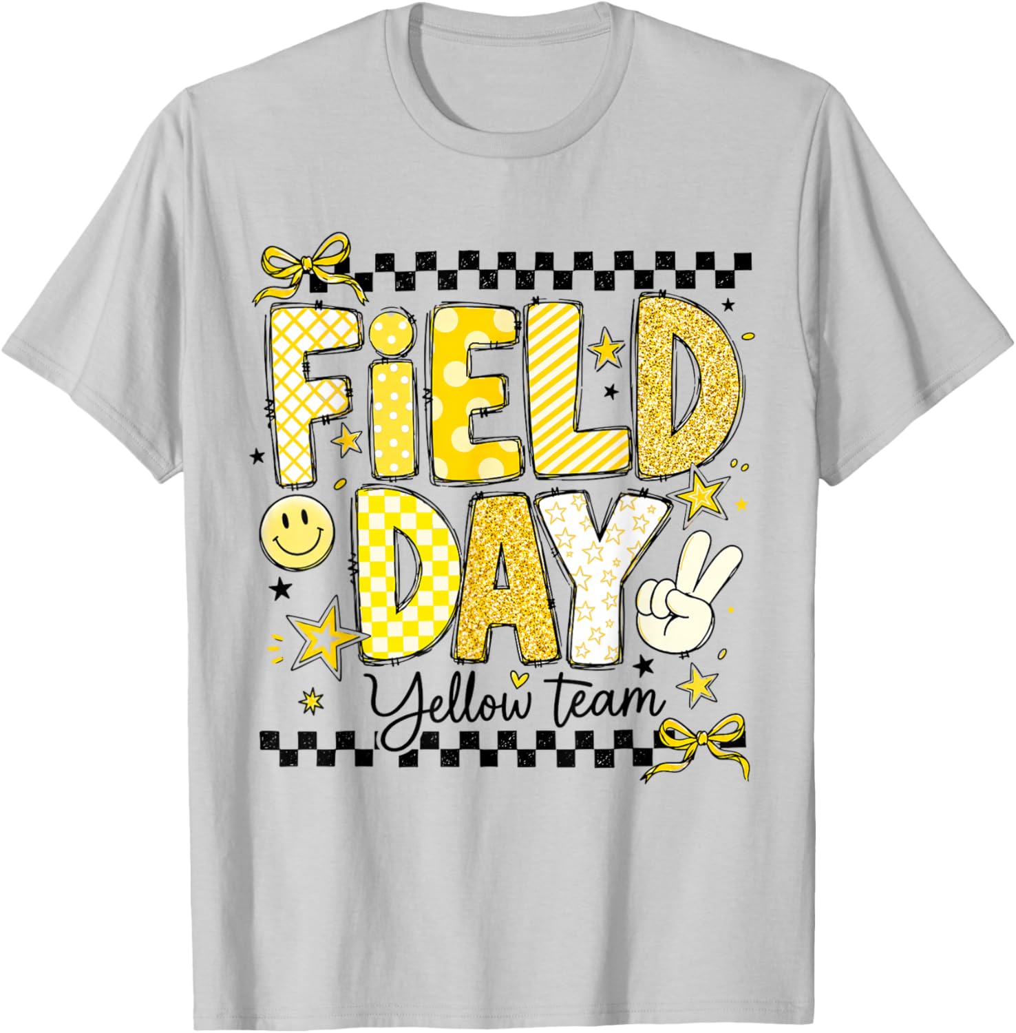 Field Day Yellow Team Let The Games Begin Fun Day Field Trip T-Shirt - T-Shirt | Ash
