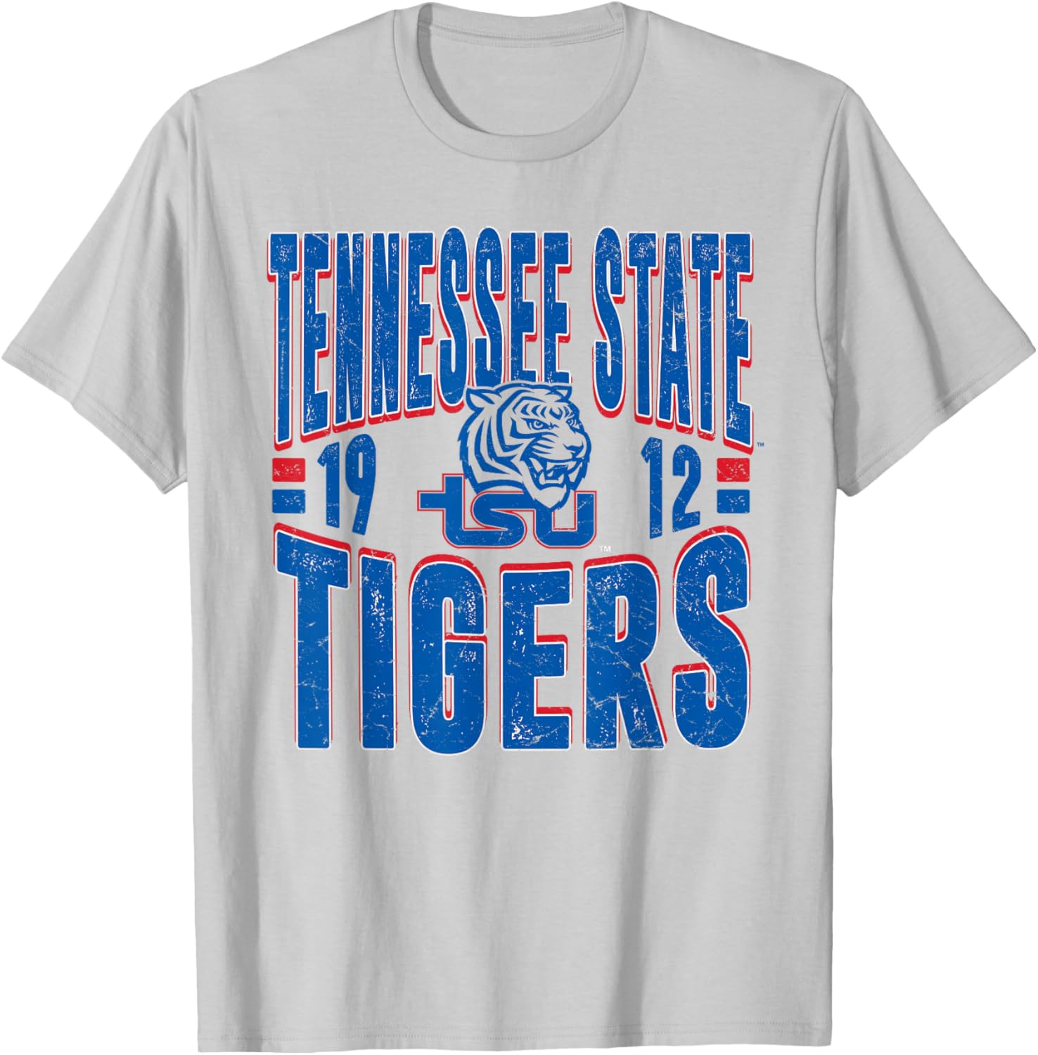 Tennessee State Tigers Vintage 90's Retro White T-Shirt - T-Shirt | Ash