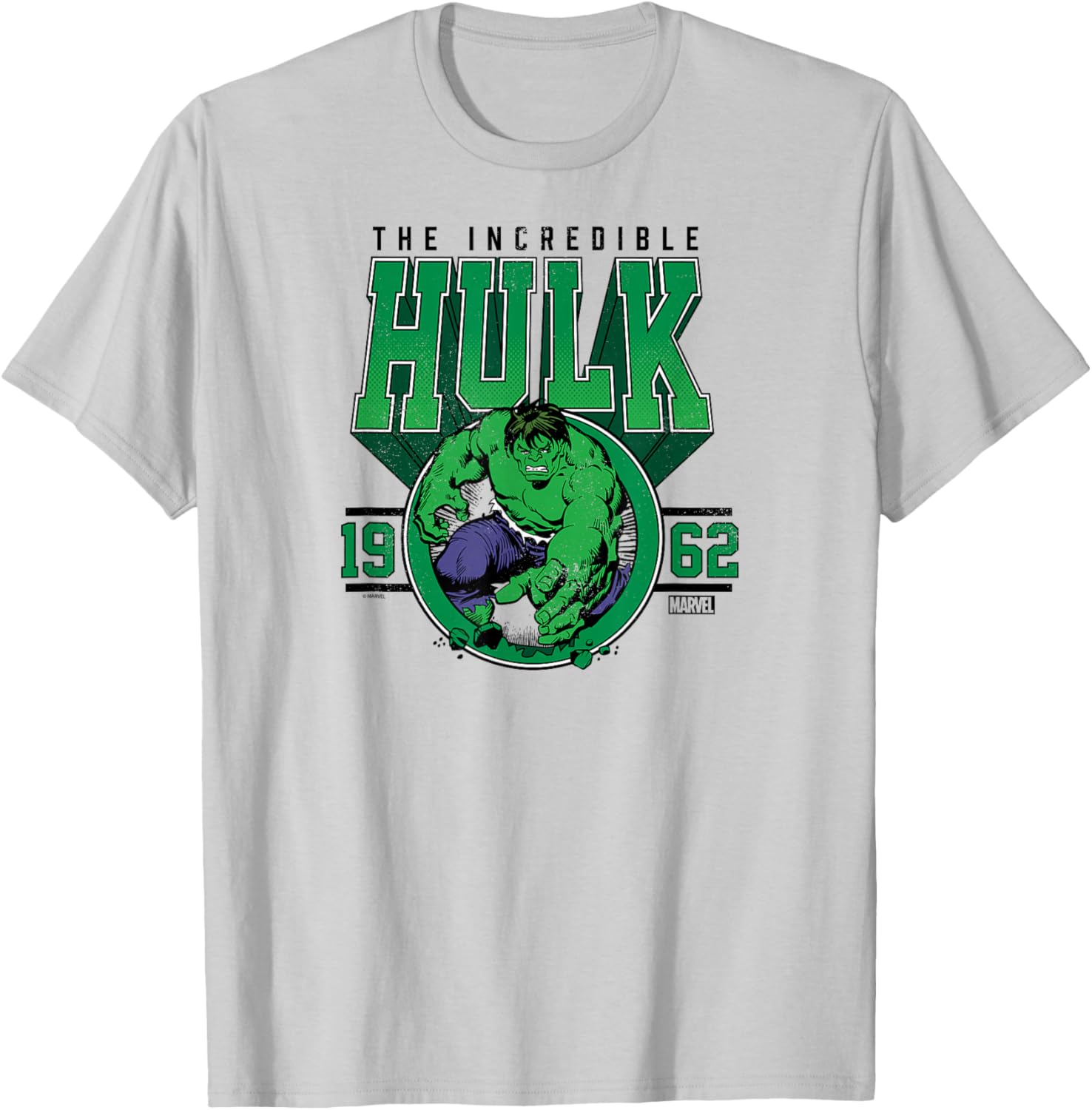 Hulk - Collegiate T-Shirt - T-Shirt | Ash