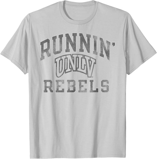 UNLV Rebels Vintage Worn Red Officially Licensed T-Shirt - T-Shirt | Ash