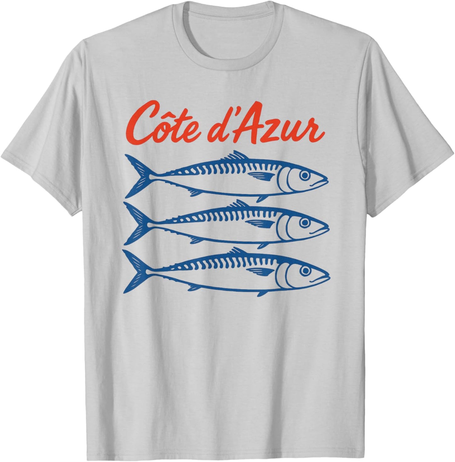 Côte d'Azur Sardinen T-Shirt - T-Shirt | Ash