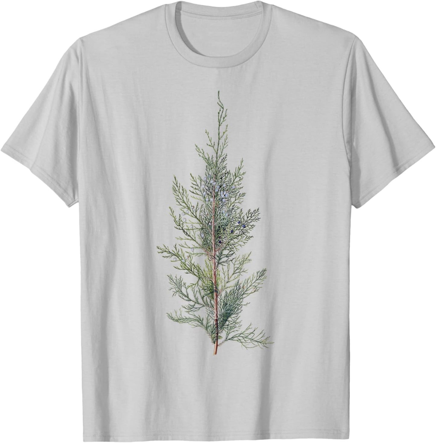 Vintage Plant Neutral Juniper Tree Branch T-Shirt - T-Shirt | Ash