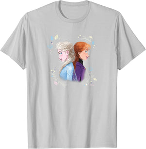 Elsa & Anna - Frozen Sisters T-Shirt - T-Shirt | Ash