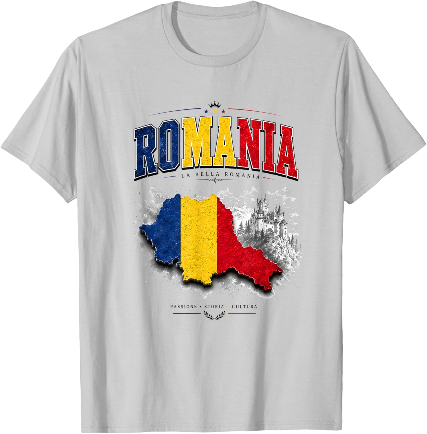 Romania Flag , Romanian , Romania Flag Men Women T-Shirt - T-Shirt | Ash