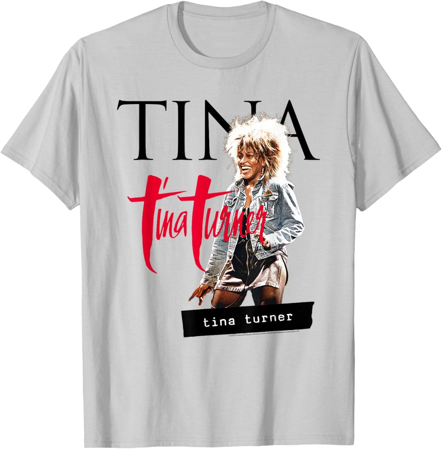 Tina Turner Multi Logo Photo T-Shirt - T-Shirt | Ash