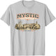 Mystic Connecticut Vintage Coastal Retro Graphic T-Shirt - T-Shirt | Ash
