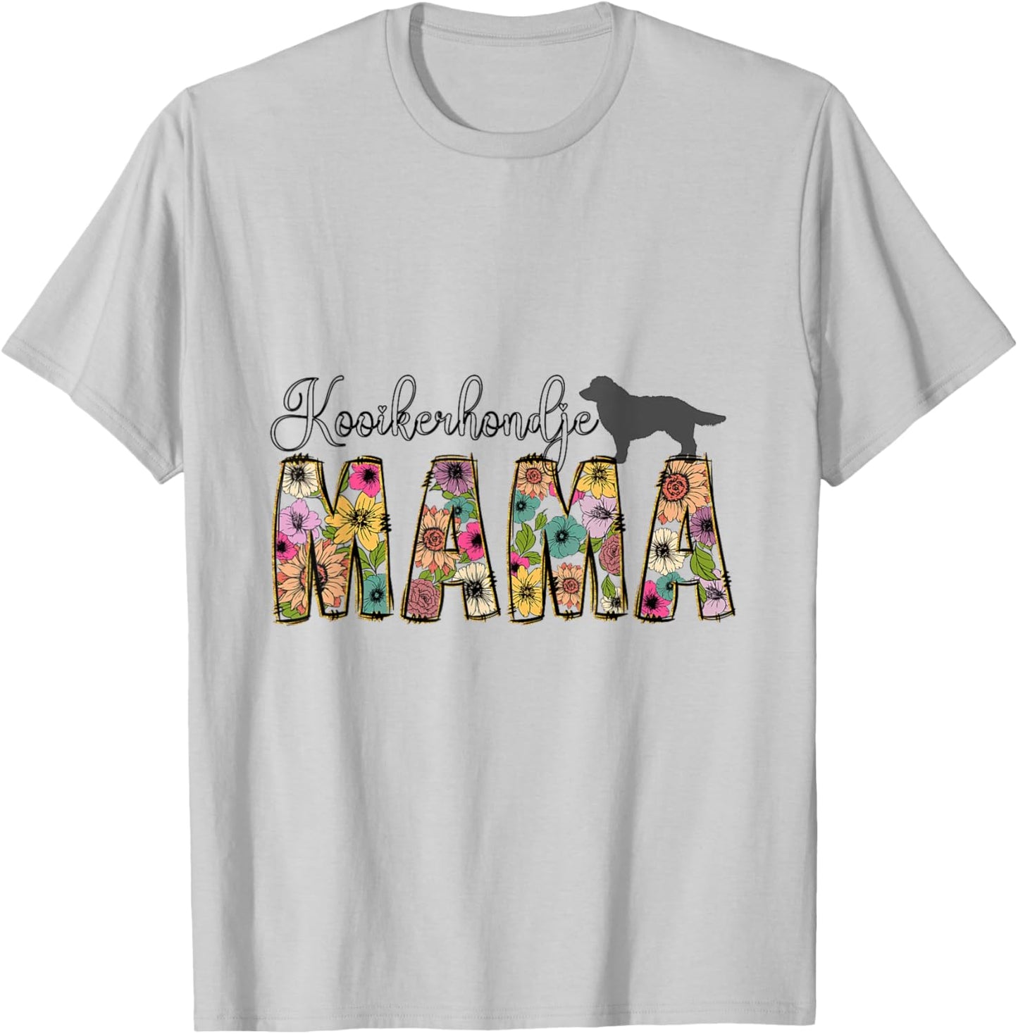 Kooikerhondje Dog T-Shirt - T-Shirt | Ash