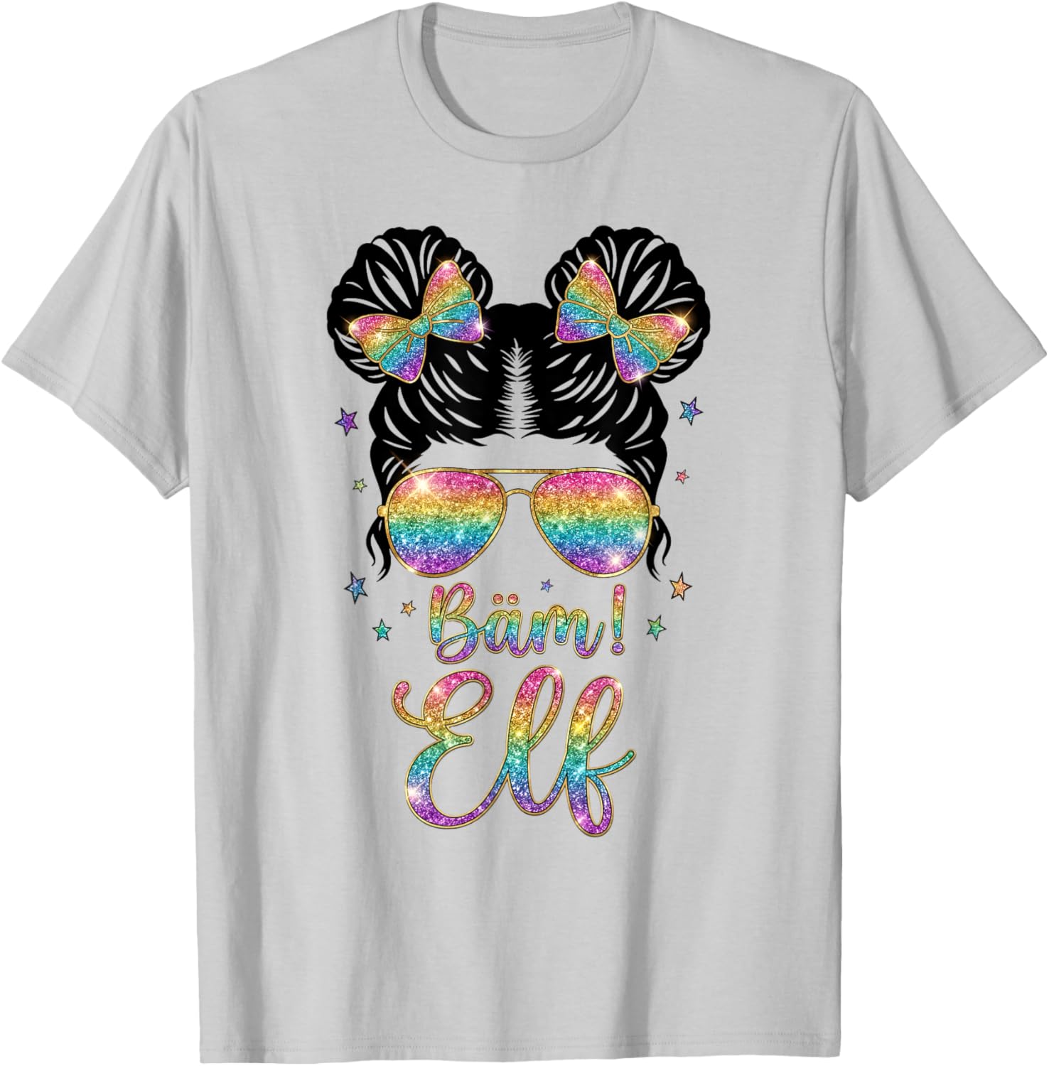 11th Birthday Girl Messy Bun Bäm! 11 T-Shirt - T-Shirt | Ash
